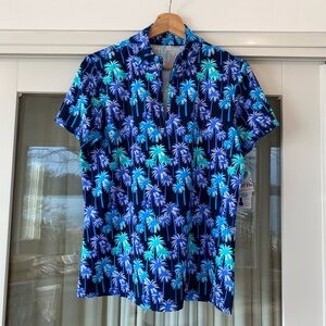 NWT Beachtime UPF50+ Cooling Zip top shirt
